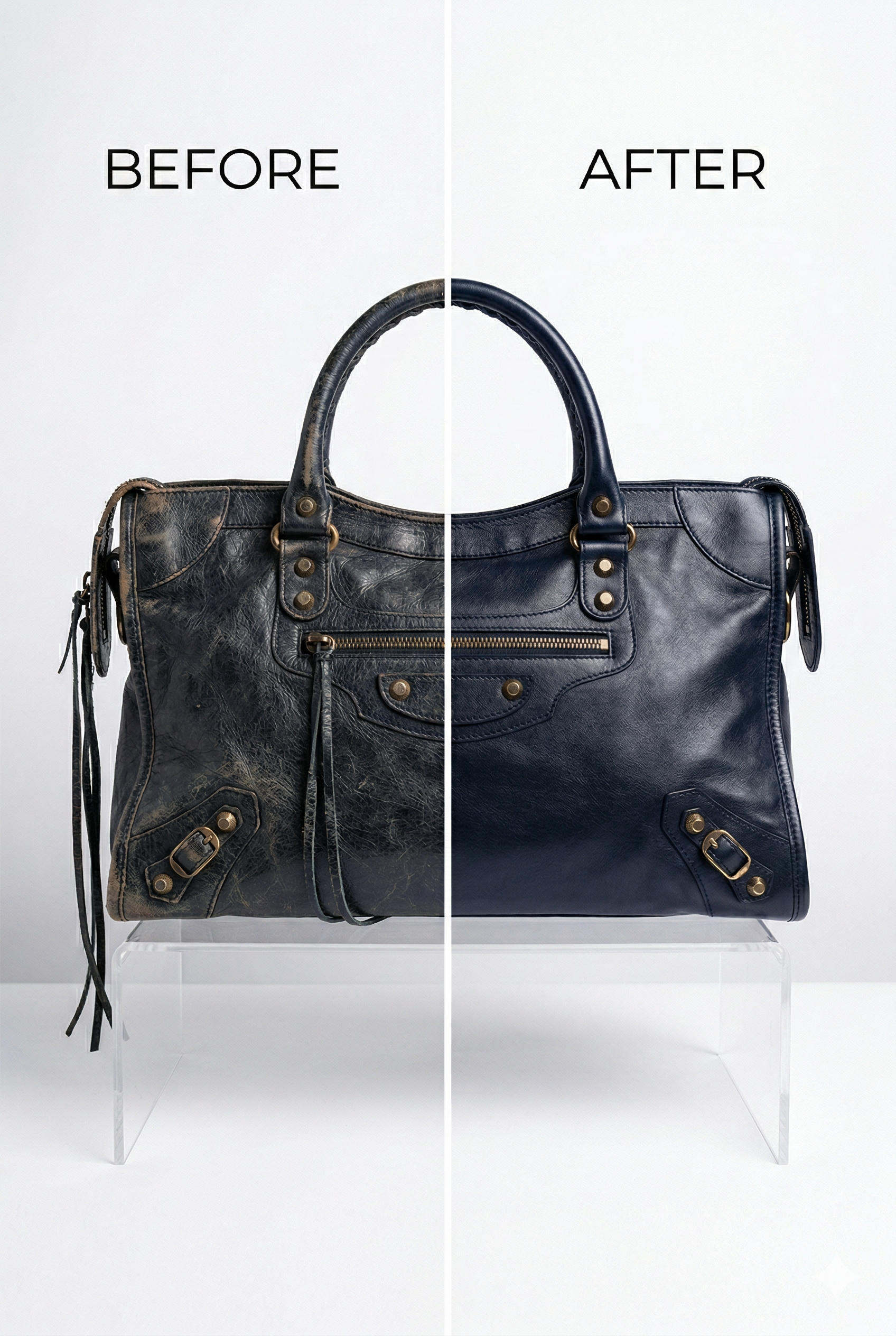 Balenciaga 翻新前後