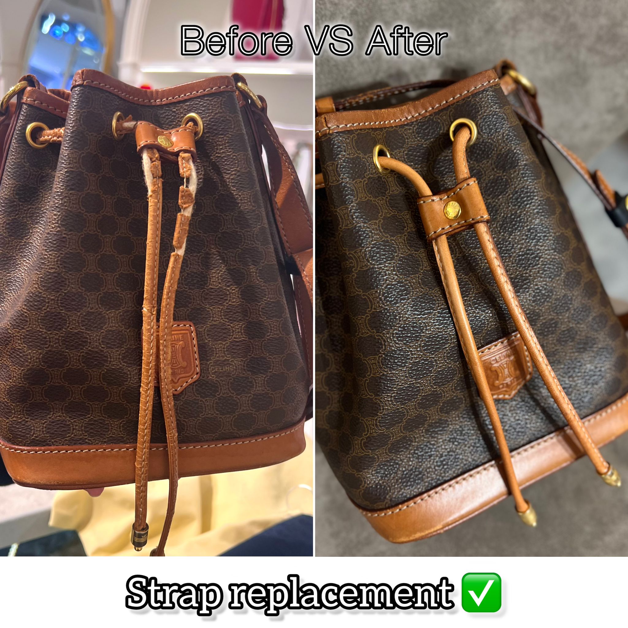 Vintage Celine 索帶斷裂